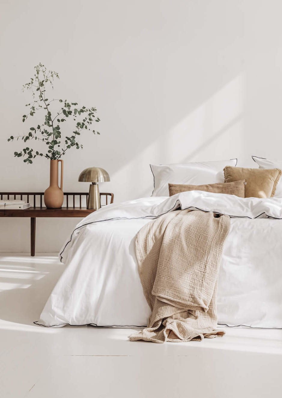 linge de lit percale de coton