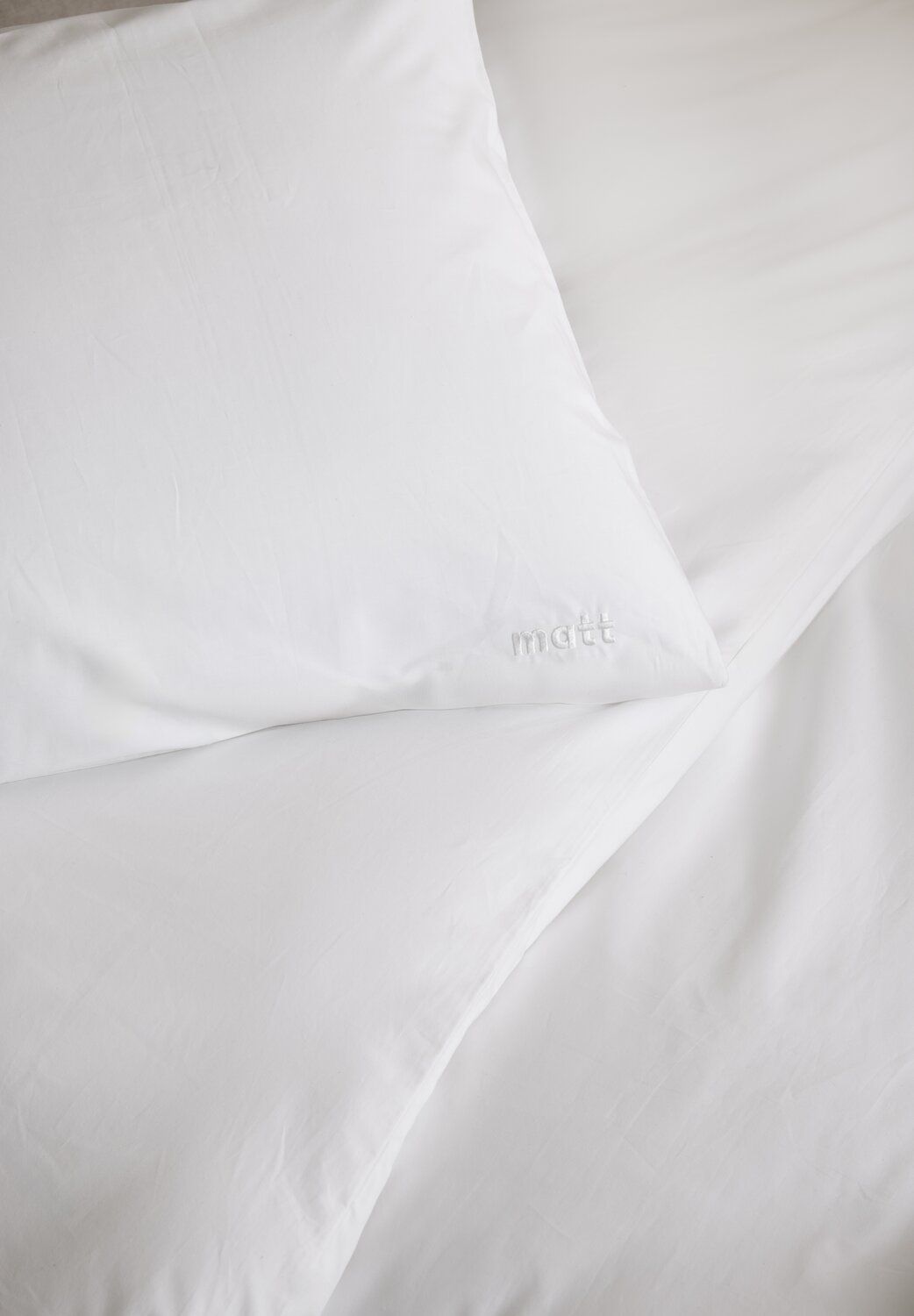 draps coton egyptien blanc zoom
