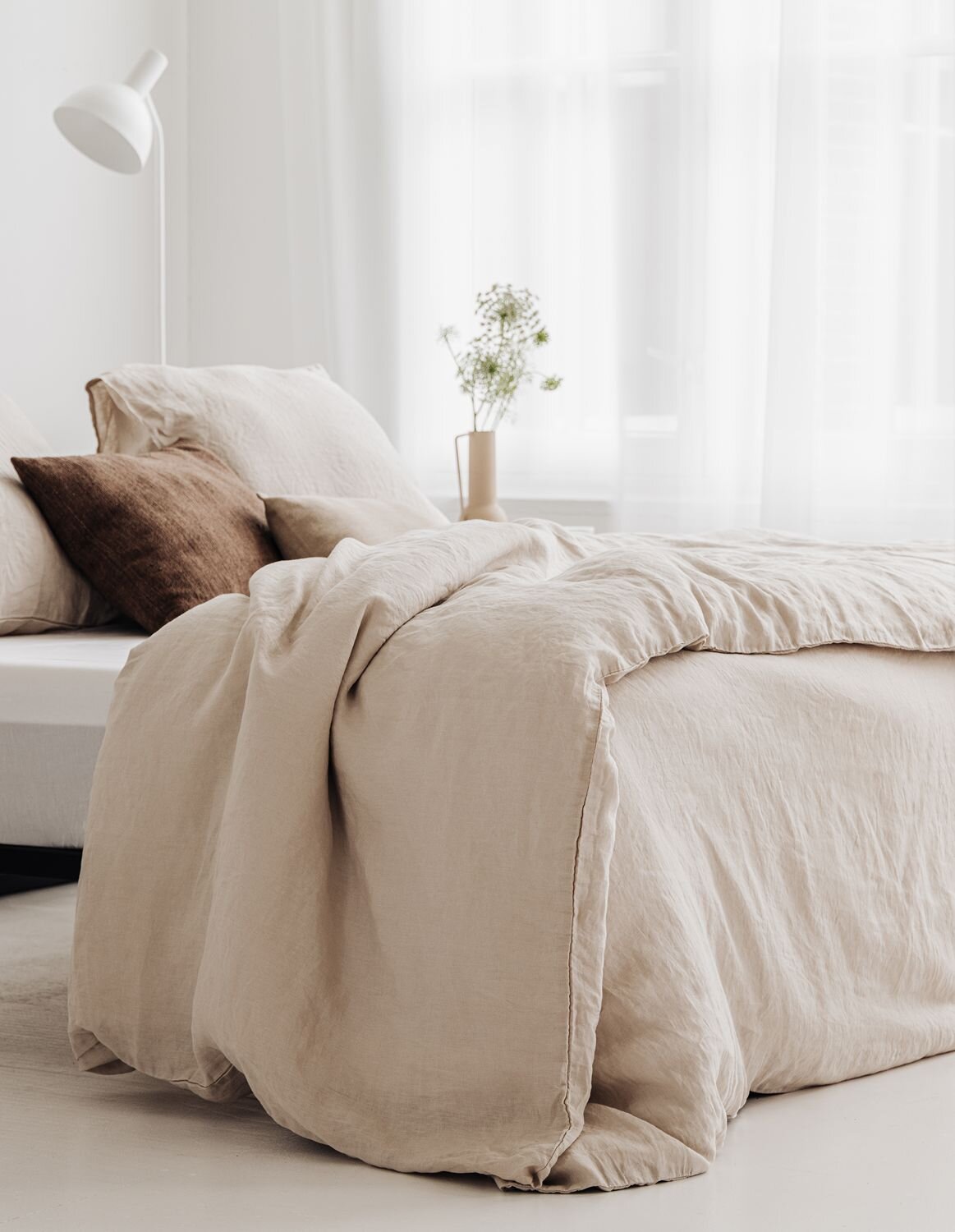 natuurlijk linnen dekbedovertrek